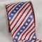 The Ribbon People Red Stars and Stripe Print Wired Craft Ribbon 4" x 20 Yards